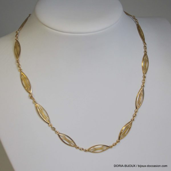 Collier or 18k 750 maille fantaisie 11.8grs - 39cm