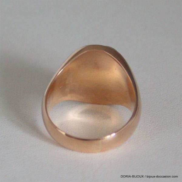Bague Chevaliere Or 750 - 18k -16.9grs -59-