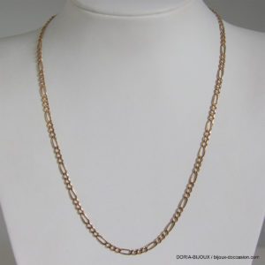 Chaine Or 18k, 750 Maille Alternée - 43cm - 7.8grs