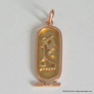 Pendentif Cartouche Egyptien 18k 750 - 2.4grs