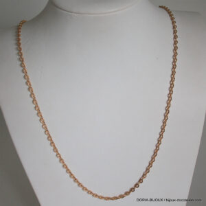 Collier Or 18k, 750 Maille Fantaisie -12grs -62cm