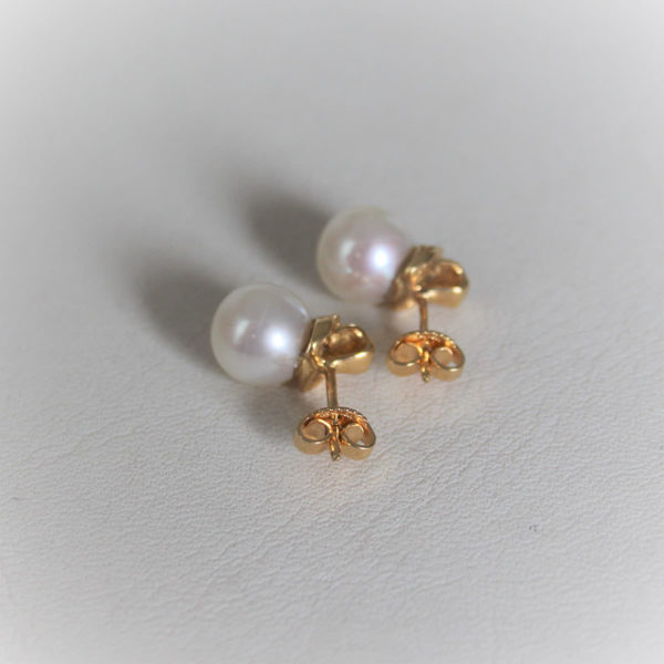 Boucles d'Oreilles Or 750 Perles de Culture&Diamants