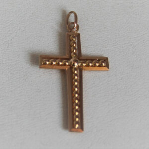 pendentif religieux croix or 750 - 18k - 1.8grs