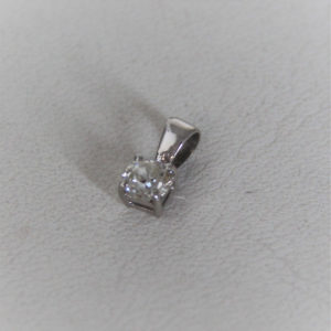 Pendentif Or 18k 750 Solo Diamants - 0.42grs -