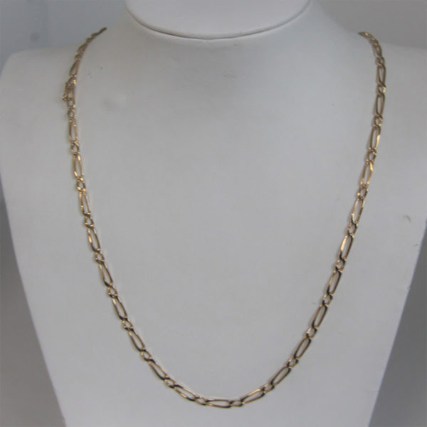 Chaine Or 18k, 750 Maille Alternée - 56cm - 13.49Grs