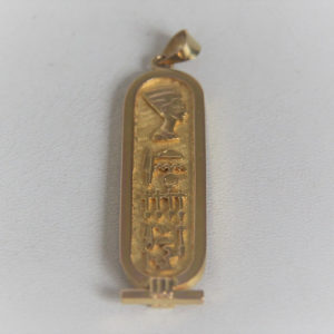 Pendentif Cartouche Egyptien - Or 750 18k - 11.7Grs