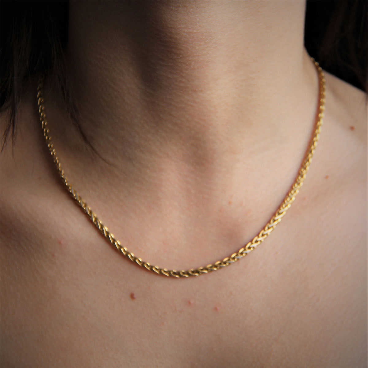 Collier Or 18k, 750/000 Maille Fantaisie 11.2grs