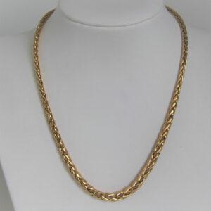 Collier Maille Palmier Chute Or 18k 750 - 16.44Grs