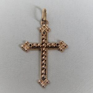 Pendentif Or 18k 750 Or Religieux Croix - 2Grs