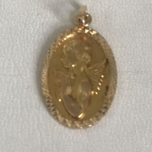 Médaille ange or 18 carats d’un poids de 1,62 g