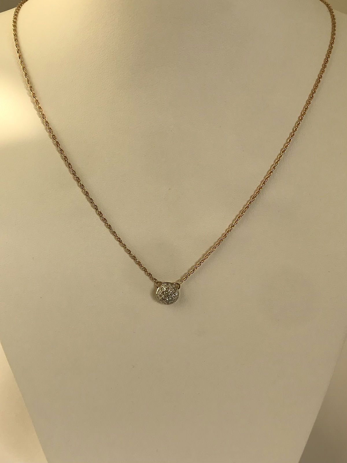 Collier Or Diamant 3 Grs- 44