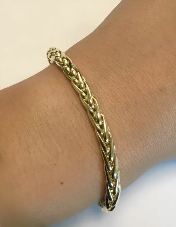 Maille palmier or jaune 18k - 10.85 grs