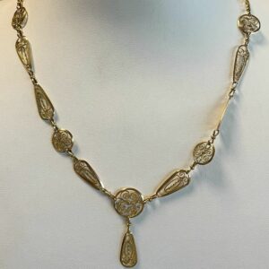 Collier or jaune 18k - 17.70 grs - maille filigrane