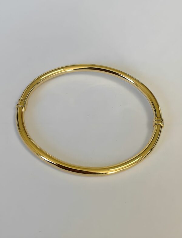 Bracelet or 18k 6.41 grs rigide ouvrant largeur 4 mm