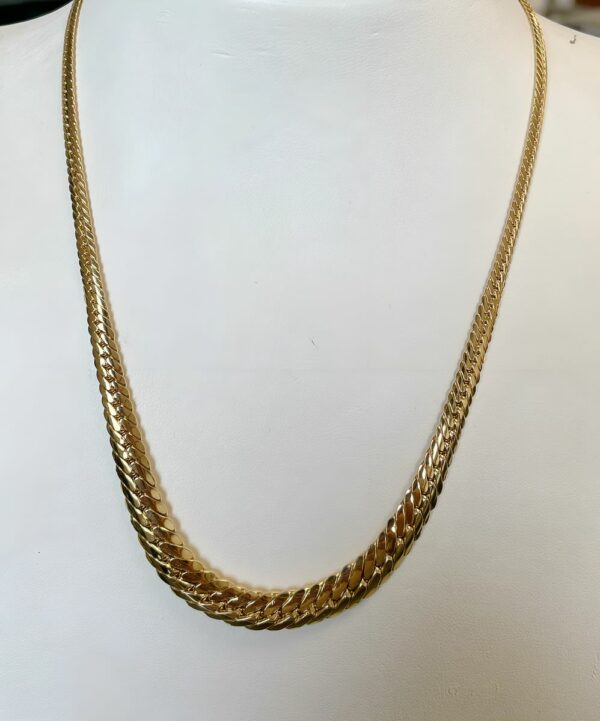 Collier or 18k 15.20 grs maille anglaise en chute 45