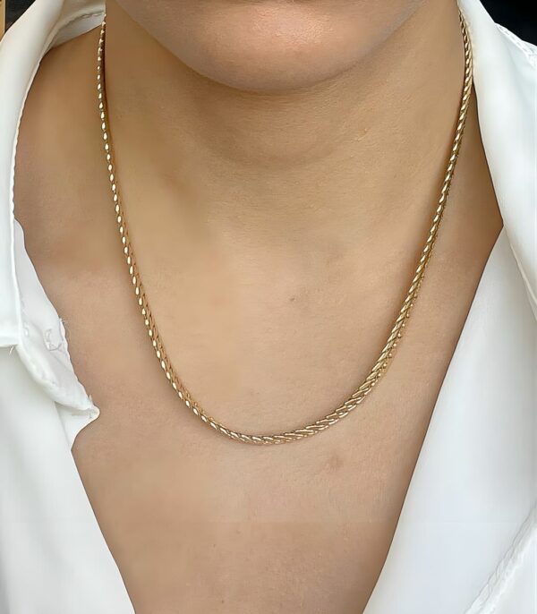 Collier d'occasion or 18k 14.60 grs maille anglaise 45 cm