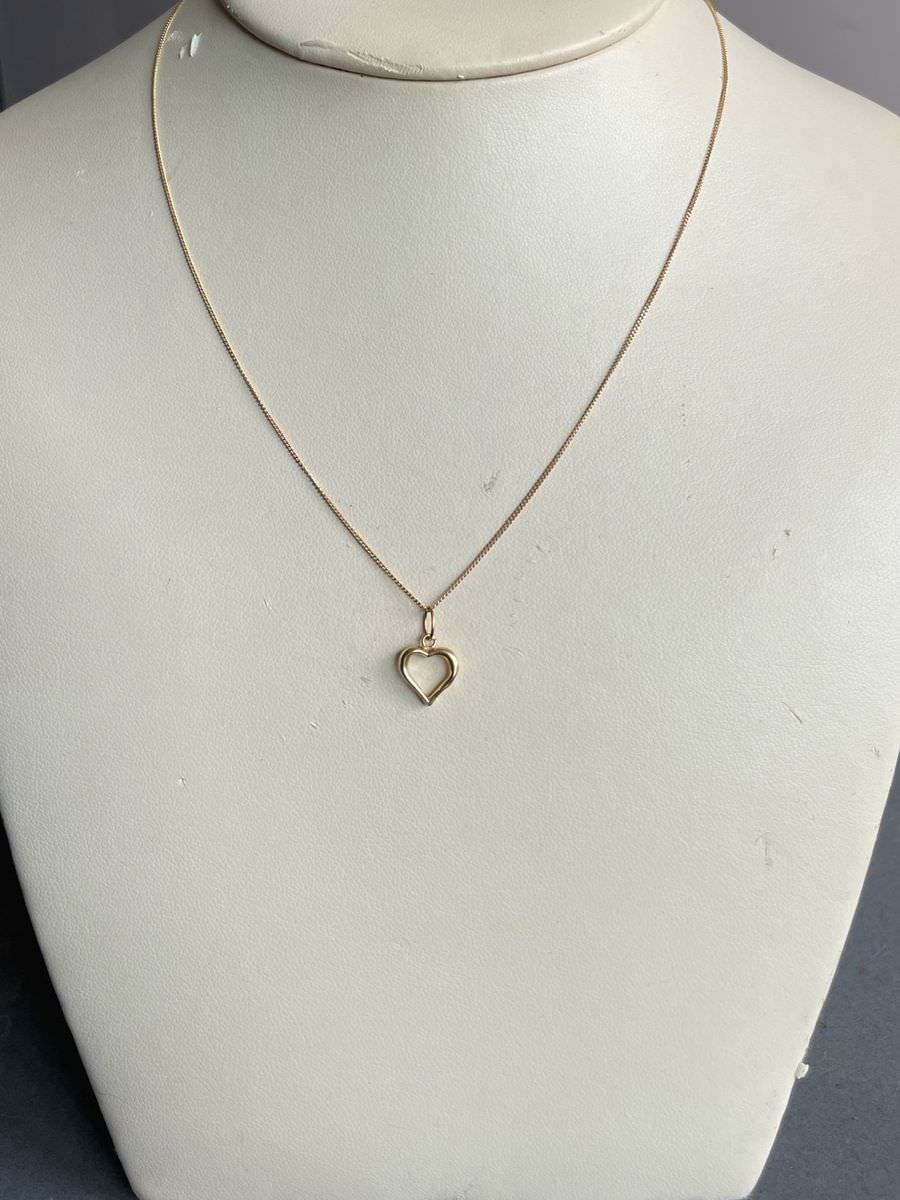 Chaine d'occasion or 18k forcat 1.35 grs coeur