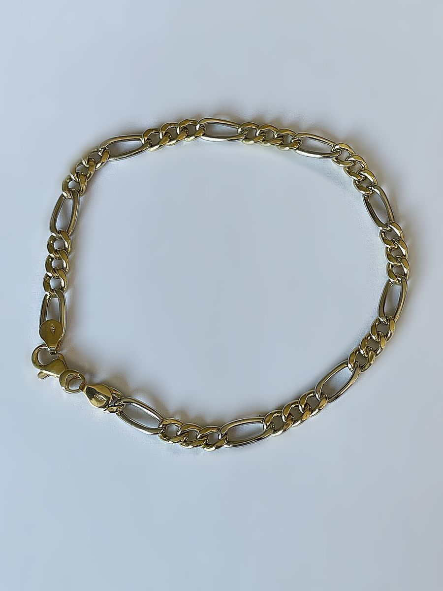 Bracelet or 18k 6.51 grs maille alterné 22 cm