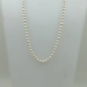 Collier de perles 18k 14.20 grs 42cm perles 5mm