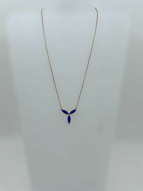 Collier lapis lazuli or 18k 4.48grs 44cm