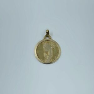Médaille vierge or 18k 3.28grs diamètre 20mm