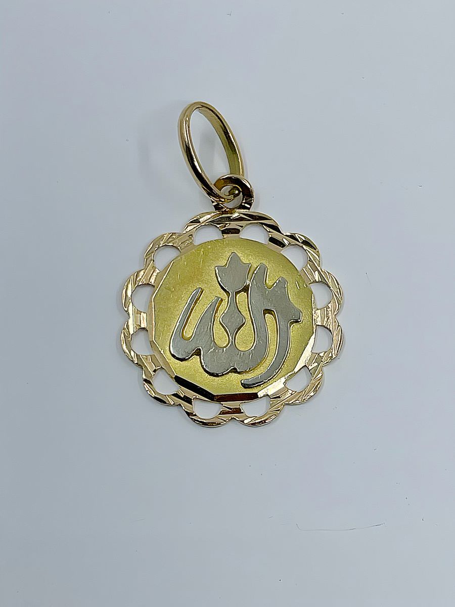 Médaille or 18k 2.20grs musulman 18mm