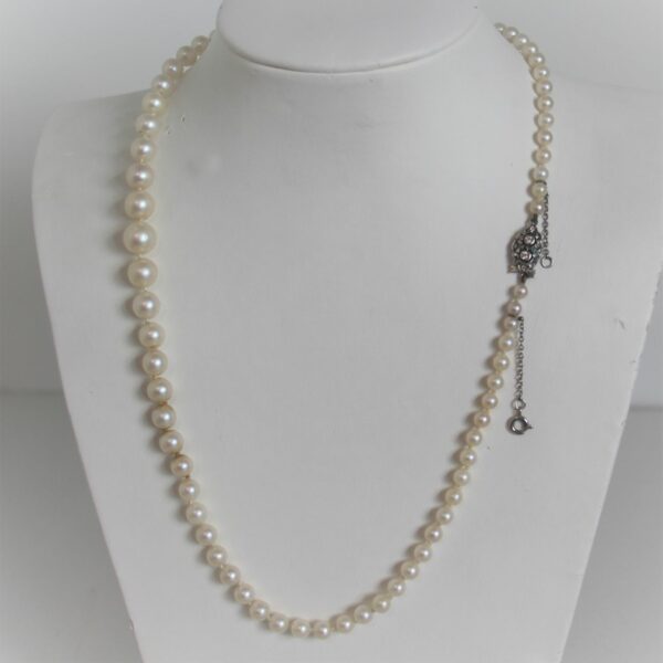 Collier Vintage Femoir Or 18k 750 Perles - 50cm