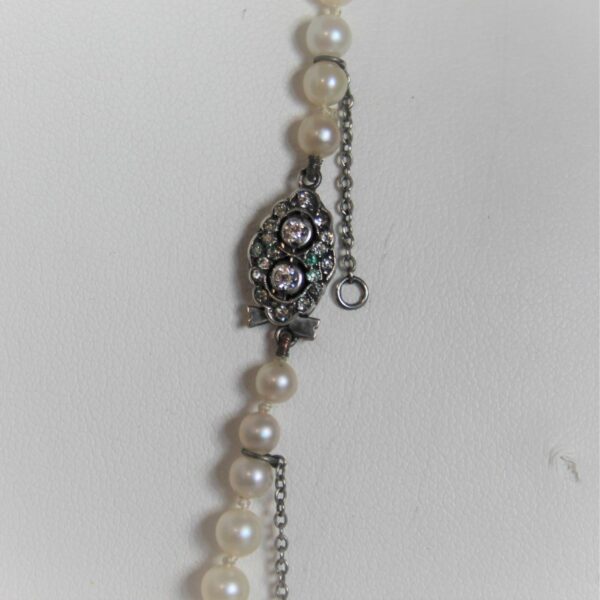Collier Vintage Femoir Or 18k 750 Perles - 50cm