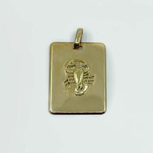 Médaille scorpion d'occasion or jaune 18k 4.4grs