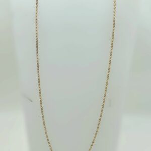 Chaine gourmette or jaune 18k 6.9grs - 60cm