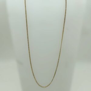 Chaine gourmette or jaune 18k 7.4grs - 56cm