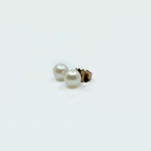 Boucles d'oreilles perles or 18k 0.9grs