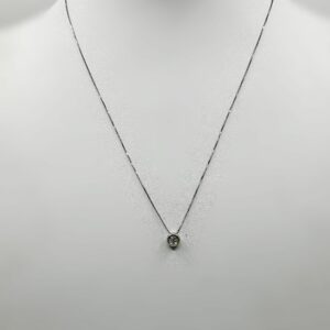 Collier or 18k 1.48grs diamants 0.10ct 43cm