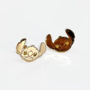 Boucles d'oreilles or 18 k 1.10 grs "Stitch"